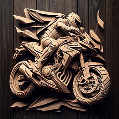 3D модель Kawasaki Z750 (STL)